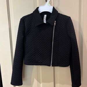 Kids Black Quilted Jacket